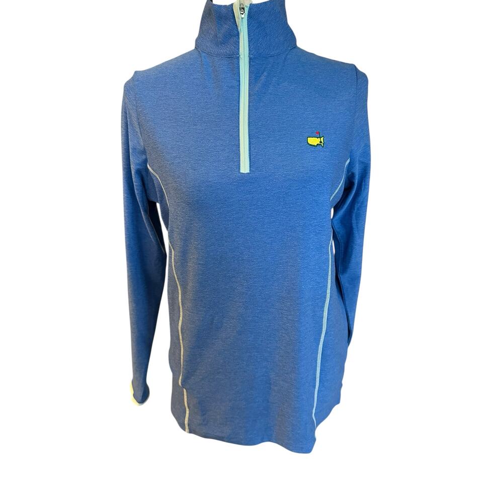 *SOLD* NWT 2025 Masters Magnolia Lane Tech Golf Augusta 1/2 Zip Pullover Size S - Picture 2 of 8